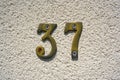 house nuber 37 Royalty Free Stock Photo