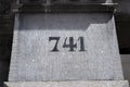 House Number 741 At Amsterdam The Netherlands 2-7-2020 Royalty Free Stock Photo