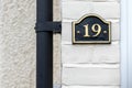 House number 19 Royalty Free Stock Photo