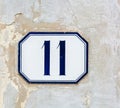 House number eleven, eleventh
