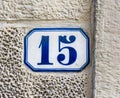 House number fifteen