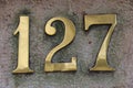 House number 127 Royalty Free Stock Photo