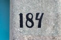 House Number One Hundred And Eighty Four 184
