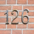 House number 126 Royalty Free Stock Photo