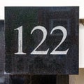 House number one hundred and twenty two 122