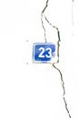 House number 23 Royalty Free Stock Photo