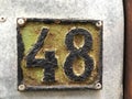 48 house number plate