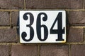 House number thee hundred and sixty four 364