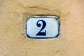 House number two  2 Royalty Free Stock Photo
