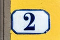 House number two  2 Royalty Free Stock Photo