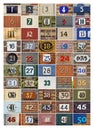 House numbers Royalty Free Stock Photo