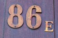 House numbers from France, Belguim, Sweden, Denmark, Finland and St Petersburg Royalty Free Stock Photo