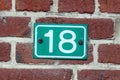 House numbers from France, Belguim, Sweden, Denmark, Finland and St Petersburg Royalty Free Stock Photo