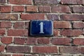 House numbers from France, Belguim, Sweden, Denmark, Finland and St Petersburg Royalty Free Stock Photo