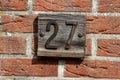 House numbers from France, Belguim, Sweden, Denmark, Finland and St Petersburg Royalty Free Stock Photo