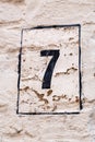 House numbers from France, Belguim, Sweden, Denmark, Finland and St Petersburg Royalty Free Stock Photo