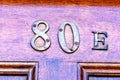 House numbers from France, Belguim, Sweden, Denmark, Finland and St Petersburg Royalty Free Stock Photo