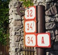 House numbers Royalty Free Stock Photo