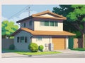 A house that often appears in Japanese cartoons