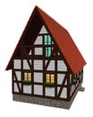 House in old German style.