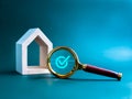 House online search, property price survey, buying, selling and real estate finding concepts. Royalty Free Stock Photo