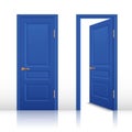 House Open And Closed Door Set Royalty Free Stock Photo