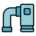 House osmosis icon vector flat