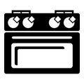 House oven icon, simple style
