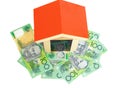 House over money Royalty Free Stock Photo