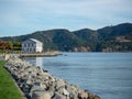 House overlooking scenic water and nature