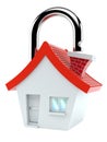 House padlock Royalty Free Stock Photo