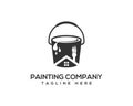 House Painting and Decorating Service Company Logo. Royalty Free Stock Photo