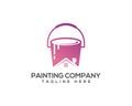 House Painting and Decorating Service Company Logo. Royalty Free Stock Photo