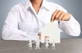 House of paper in hand Royalty Free Stock Photo