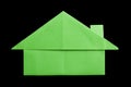 House paper made folded origami style