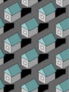 House pattern seamless. Home background