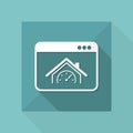 House performance - Vector icon for computer website or application Royalty Free Stock Photo