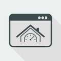 House performance - Vector icon for computer website or application Royalty Free Stock Photo