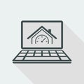 House performance - Vector icon for computer website or application Royalty Free Stock Photo