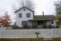 House with picket fence in Sauder Farm and Craft Village, OH