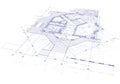 House plan blueprint