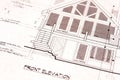 House Home Plans Blueprints Front Elevation Drawing