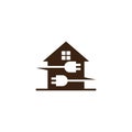 House plug electrical business logo
