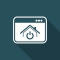 House power switch - Vector icon for computer website or application Royalty Free Stock Photo
