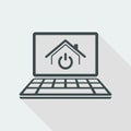 House power switch - Vector icon for computer website or application Royalty Free Stock Photo