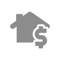 House price, real estate vector icon