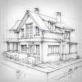 House project. AI Generated Royalty Free Stock Photo