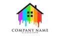 House property repaint vector logo