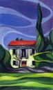 House in Provence. painting