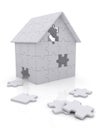 House of puzzle pieces Royalty Free Stock Photo